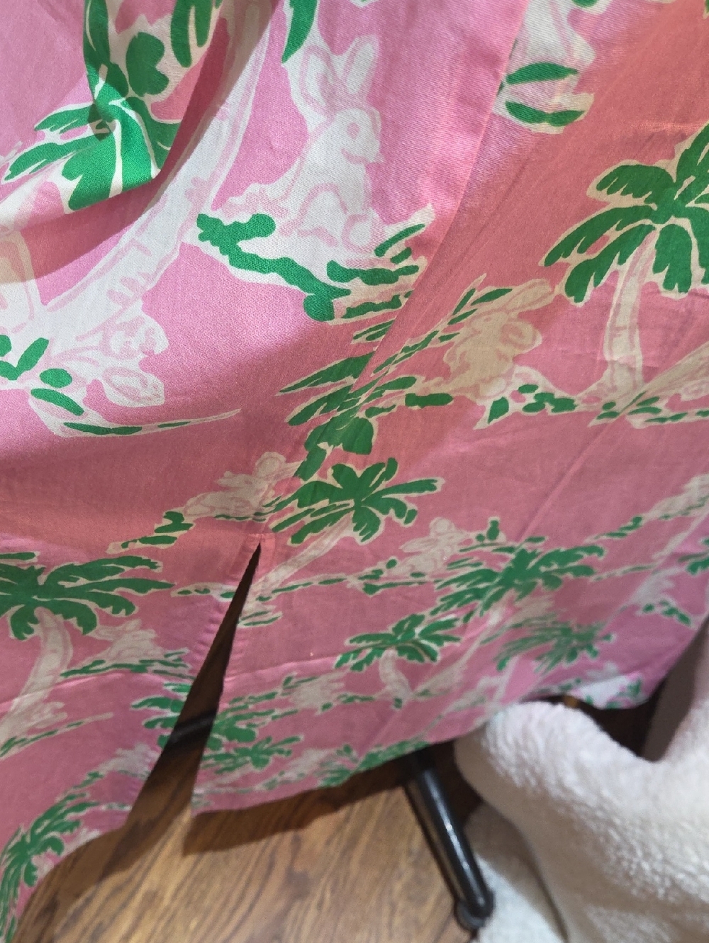 Nwt XXL STS SAIL TO SABLE Pink Palm-Print Maxi Dress with Mandarin Collar - Picture 13 of 17
